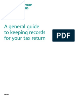 A General Guide To Keeping Records For Your Tax Return: RK Bk1