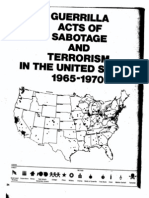 Guerrilla Acts of Sabotage and Terrorism in The United States 1965-1970
