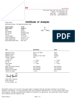 Sigma-Aldrich Certificate of Analysis for Alanine