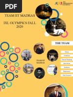 Team Iit Madras Ixl Olympics Fall 2020