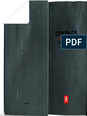 Manual Citroen C15 (1986) | Pdf