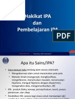 Hakikat IPA dan Pembelajaran IPA