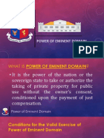 Power of Eminent Domain