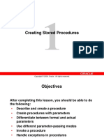 Creating Stored Procedures