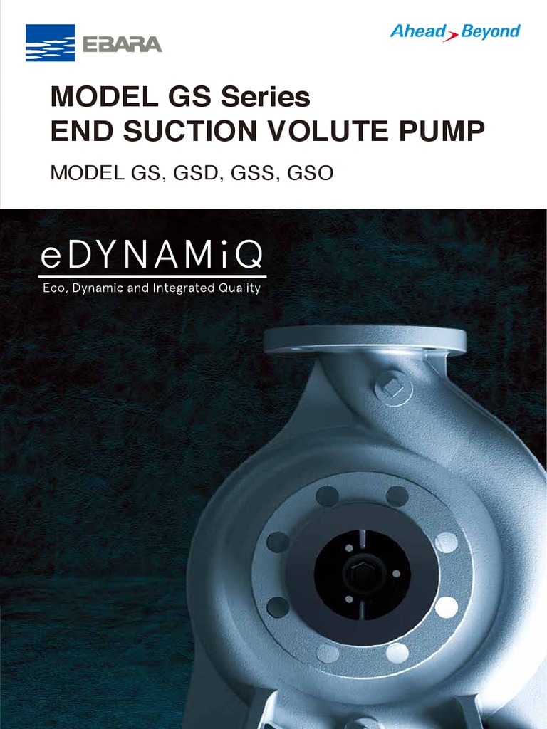 Ebara GS Series Pump Overview | PDF | Pump | Water