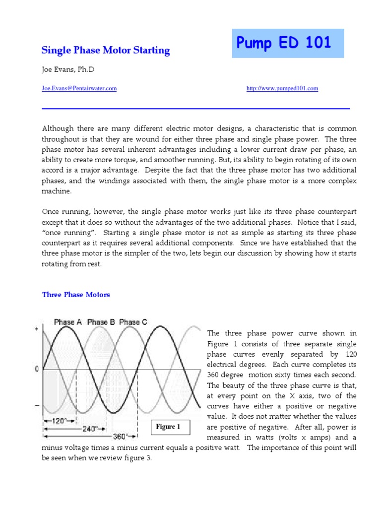 3 Single Phase Inductio Motors | PDF | Electric Motor | Capacitor