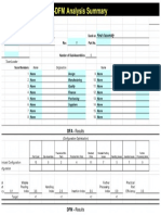 DFM analyses sheet