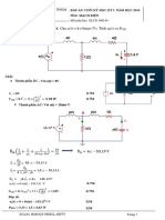 ĐÁP ÁN CUỐI KỲ HỌC KỲ I - MẠCH ĐIỆN, ĐH SPKT TP HCM PDF