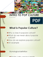 Intro To Pop Culture: By:Lance Eaton