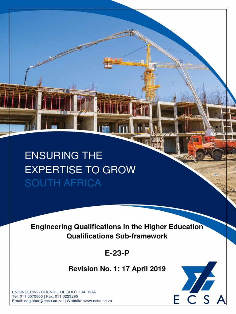 Engineering Qualifications Framework in SA | PDF | Academic Degree ...