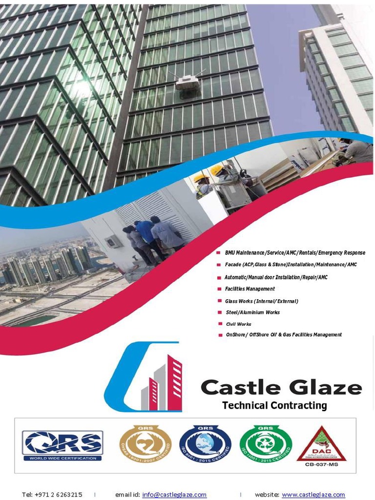 Castle Glaze Technical Contracting V1.4 PDF Occupational Safety And