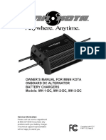Owner'S Manual For Minn Kota Onboard DC Alternator Battery Chargers Models: MK-1-DC, MK-2-DC, MK-3-DC