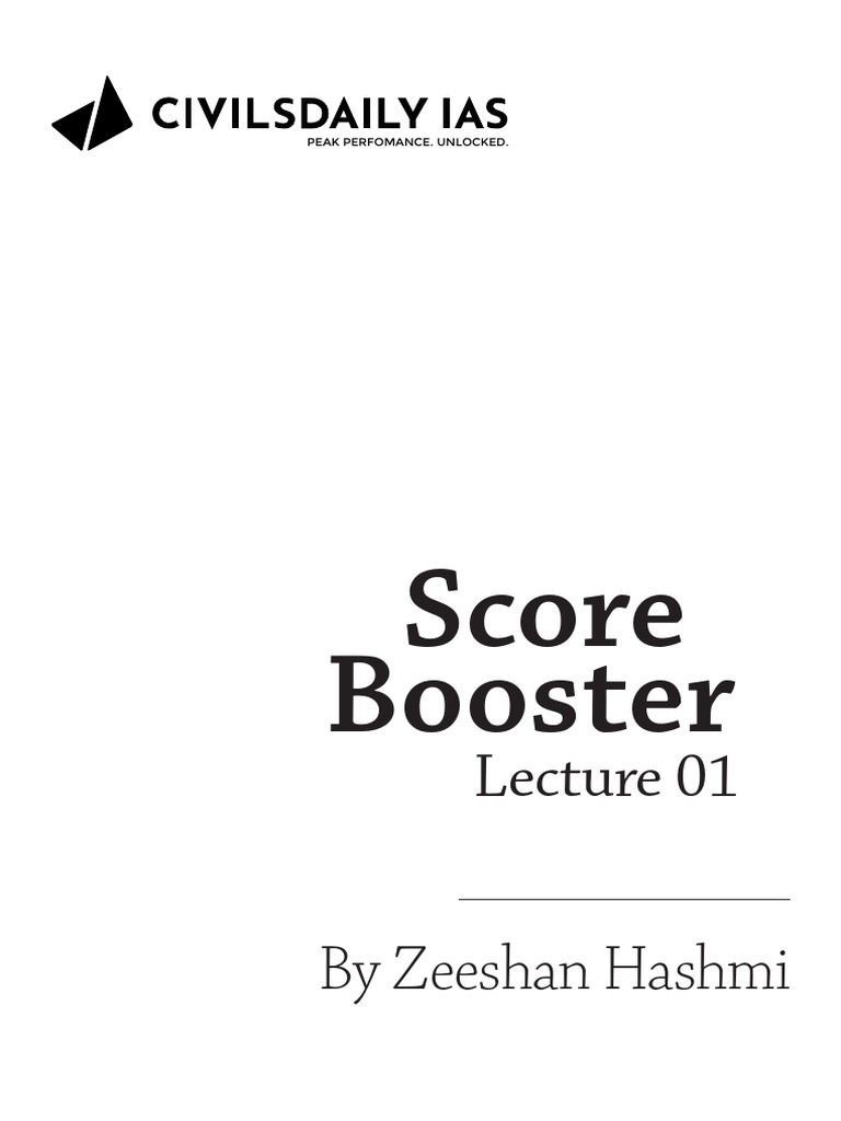 Score Booster Strategies by Zeeshan Hashmi | PDF | Carbon Dioxide | Nature