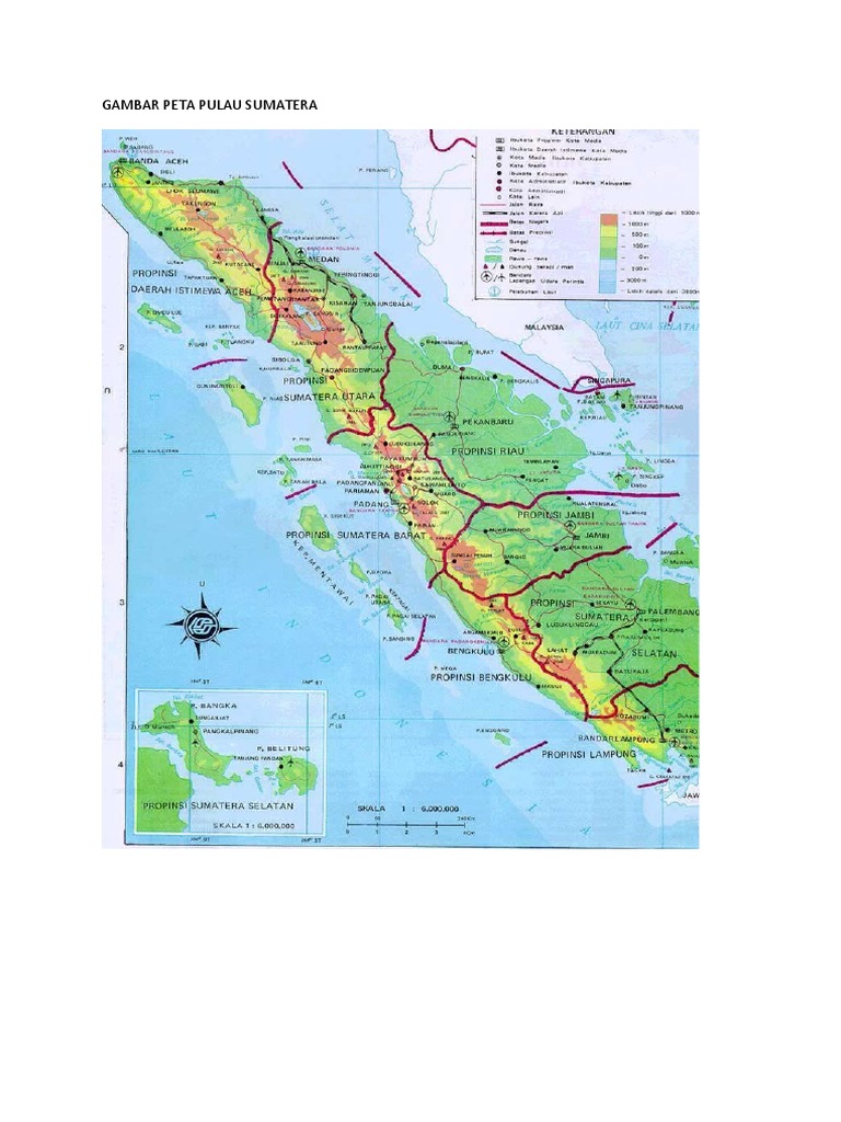 Gambar Peta Pulau Sumatera | PDF