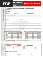 Corporate I-Bank: Application Form