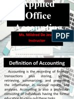 Lecture 1-Introduction To Applied Office Accounting