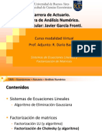 UBA - Econ.ANum - SEL y Factorizaciones