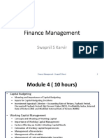 Finance Management: Swapnil S Karvir