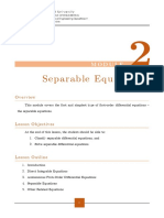 Separable Equations