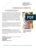 New Ukrainian Cookbook Paperback Edition Press Release