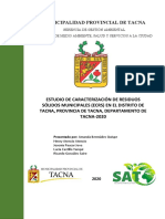 Estudio de Caracterización de Residuos Sólidos Municipales-Tacna