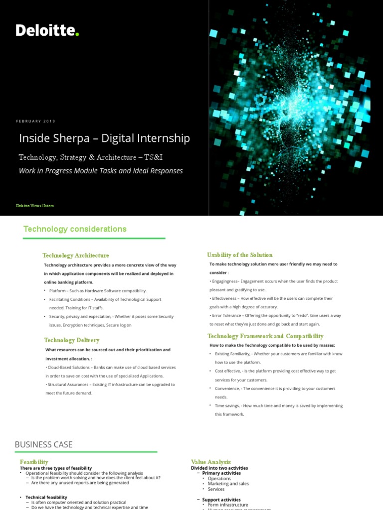 Deloitte Tsi Virtual Internship Templatev4 Pdf Cloud Computing
