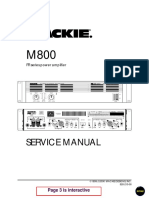 Service Manual: FR Series Power Amplifier