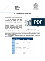 Clasificación Tornillos UNC y TPM