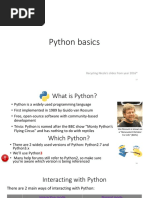 Python Basics: Recycling Nicole's Slides From Year 2016