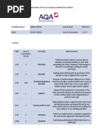 Commentary Form To Accompany Unedited DVD Evidence