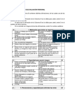 Actividad 3. EJERCICIO DE EVALUACIÓN PERSONAL PDF