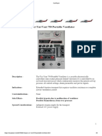 UNI VENT 750 USER MANUAL