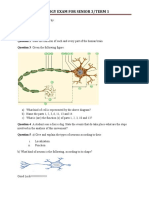 Biology Exam For Senior 3 Students-Term 1