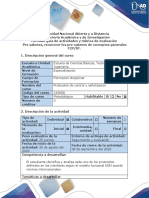 Guía de Actividades y Rúbrica de Evaluación - Pre-Tarea - Reconocer Los Pre-Saberes de Conceptos Generales TCPIP