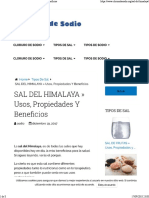 SAL DEL HIMALAYA Usos, Propiedades Y Beneficios