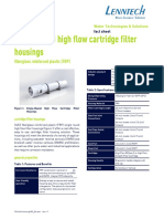 Single-Round High Flow Cartridge Filter Housings: Fiberglass Reinforced Plastic (FRP)