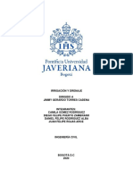 Informe, Proyecto Irrigación