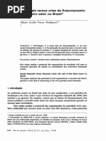 Demandas Sociais Vs Crise de Financiamento - o Papel Do Terceiro Setor No Brasil. P. 33-36 PDF