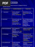 Cell (Organelle and Non-Organelle)