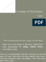 Serven Lamps of Advocacy