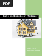 Rights and Liabilities of Mortgagor: Nikhil Solanki