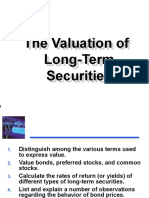 The Valuation of Long-Term Securities
