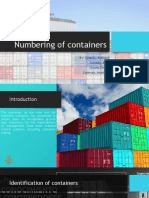 Numbering of Containers