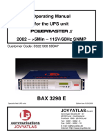 Manual Ups 3298E BAX 3298 E PDF