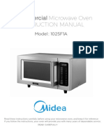 Instruction Manual Microwave Oven: Commercial