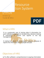 HRIS: Human Resource Information System Overview