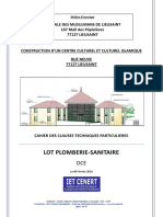 01D0129 Dce CCTP Lot Plomberie-Sanitaires 06.02.16 PDF