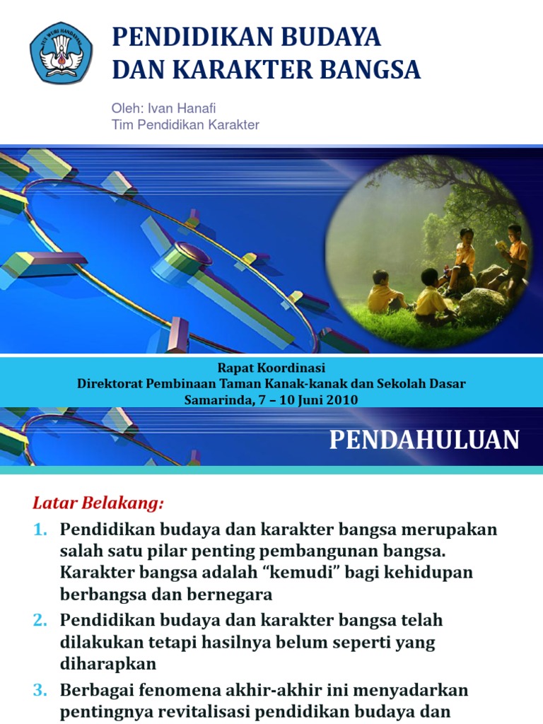 Paparan Pendidikan Karakter Tk Sd