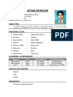 CV - Aftab Hussain - 2