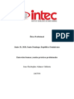 Etica Profesional Analisis y Conclusiones